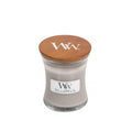 WoodWick Wood Smoke mini sojawas geurkaars met knisperende houten lont voor open haard effect