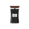 WoodWick Black Peppercorn Large sojawas geurkaars met knisperende houten lont voor open haard effect
